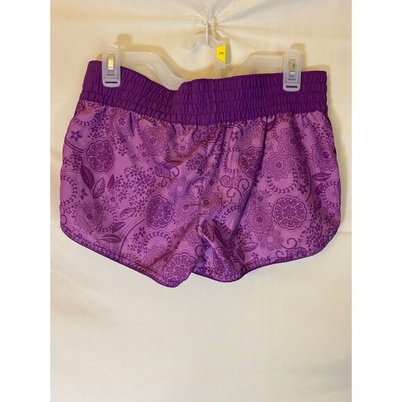 XHILERATION WOMENS SIZE MEDIUM M RUNNING SHORTS PURPLE WORKOUT POCKETS - Picture 3 of 3